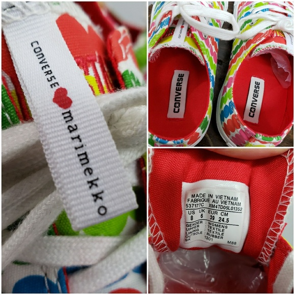 SOLD Converse Marimekko Polka Dot Sneakers 8 - Picture 7 of 8